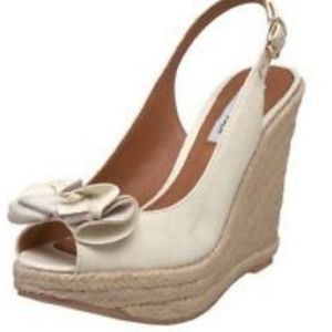 Steve Madden Fauntain Sling Back Wedge Heels 10